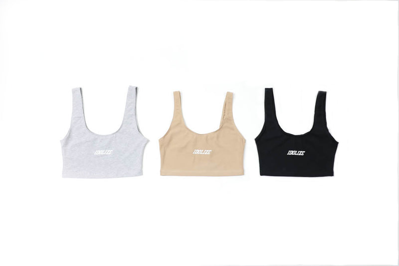 Sierra Crop Top Tank Grey