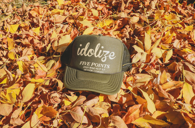 Five Points Trucker Hat Olive/Sand