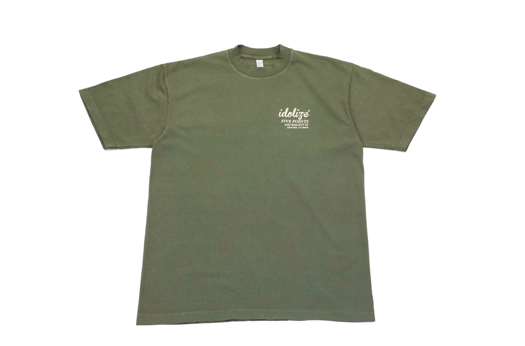 Five Points T Shirt (Olive/Sand)